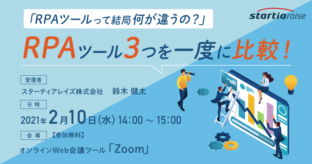 「RPAツールって結局何が違うの？」RPAツール3つを一度に比較！